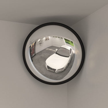 Vidaxl binnen verkeersspiegel convex zwart ø40 cm acryl