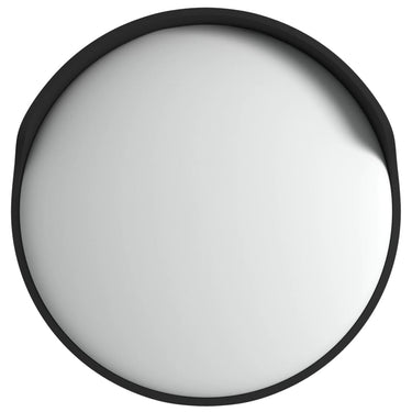 Vidaxl buiten convex verkeersspiegel zwart ø45 cm polycarbonaat