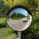 Vidaxl buiten convex verkeersspiegel zwart ø45 cm polycarbonaat