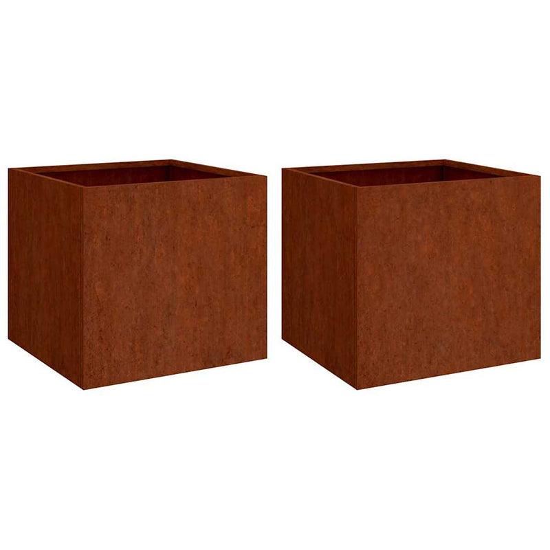 Load image into Gallery viewer, Vidaxl plantenbakken 2 st 32x30x29 cm cortenstaal
