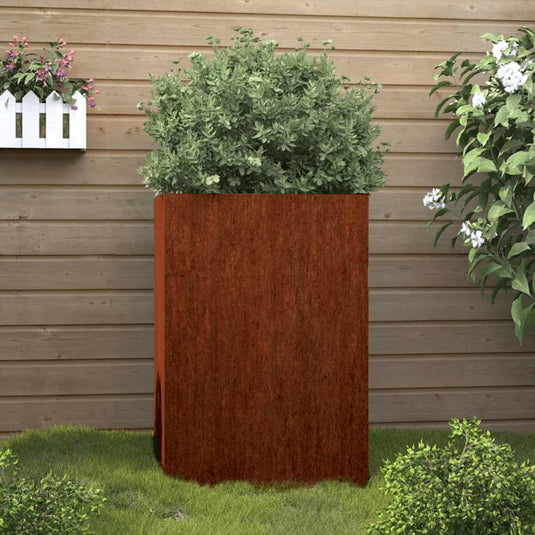Vidaxl plantenbak 52x48x75 cm cortenstaal