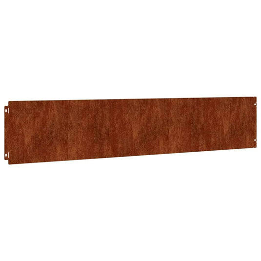 Vidaxl gazonranden 10 stuks 20x103 cm flexibel cortenstaal