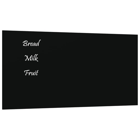 Vidaxl magneetbord voor aan de wand 40x20 cm gehard glas zwart