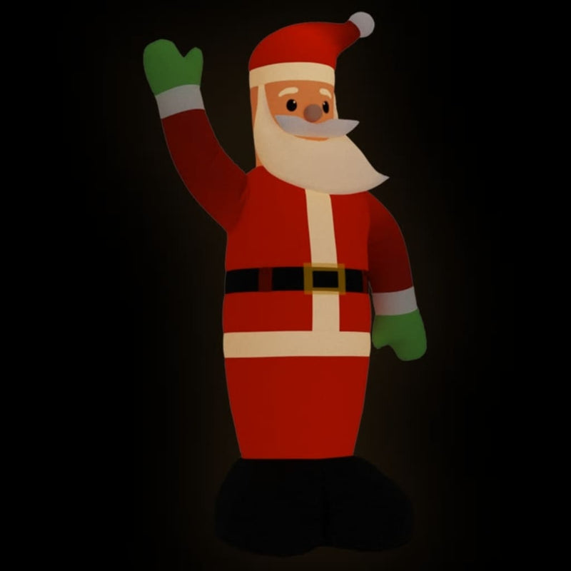 Load image into Gallery viewer, Vidaxl kerstman met led-verlichting opblaasbaar 370 cm
