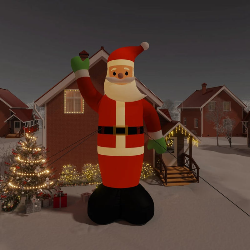 Load image into Gallery viewer, Vidaxl kerstman met led-verlichting opblaasbaar 820 cm
