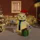 Vidaxl kerstbeer met led's opblaasbaar 180 cm