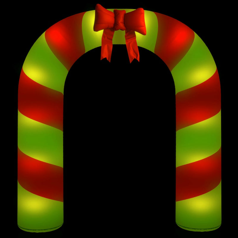 Load image into Gallery viewer, VidaXL Kerstboog opblaasbaar met LED's 270 cm
