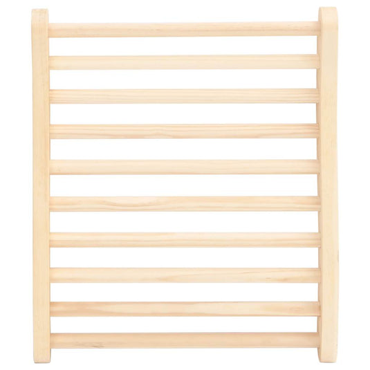 Vidaxl saunarugsteun massief grenenhout