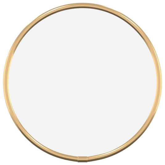 Vidaxl wandspiegel rond ø20 cm goudkleurig