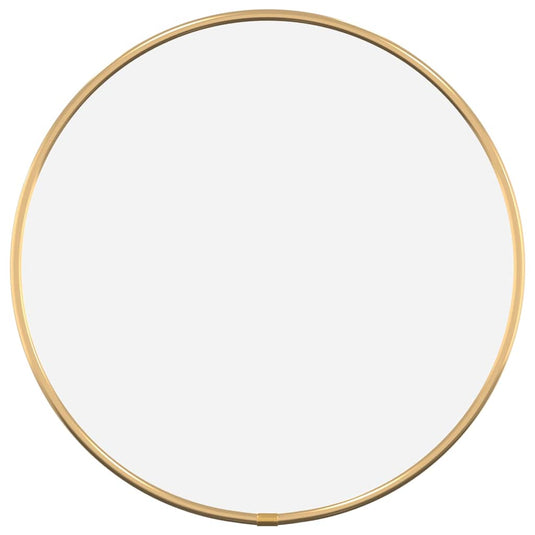 Vidaxl wandspiegel rond ø30 cm goudkleurig