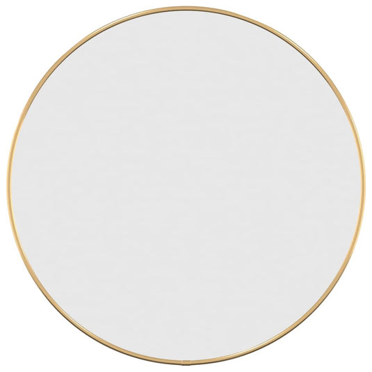 Vidaxl wandspiegel rond ø50 cm goudkleurig