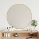Vidaxl wandspiegel rond ø60 cm goudkleurig
