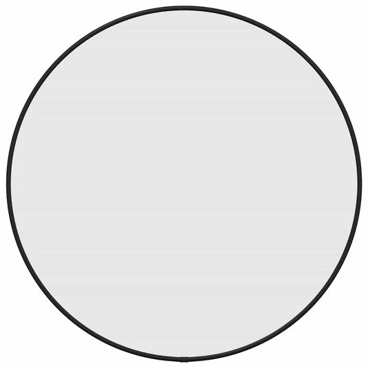 Vidaxl wandspiegel rond ø50 cm zwart