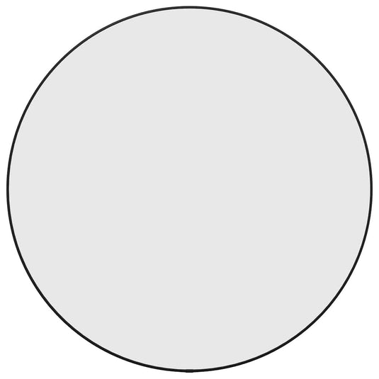 Vidaxl wandspiegel rond ø60 cm zwart