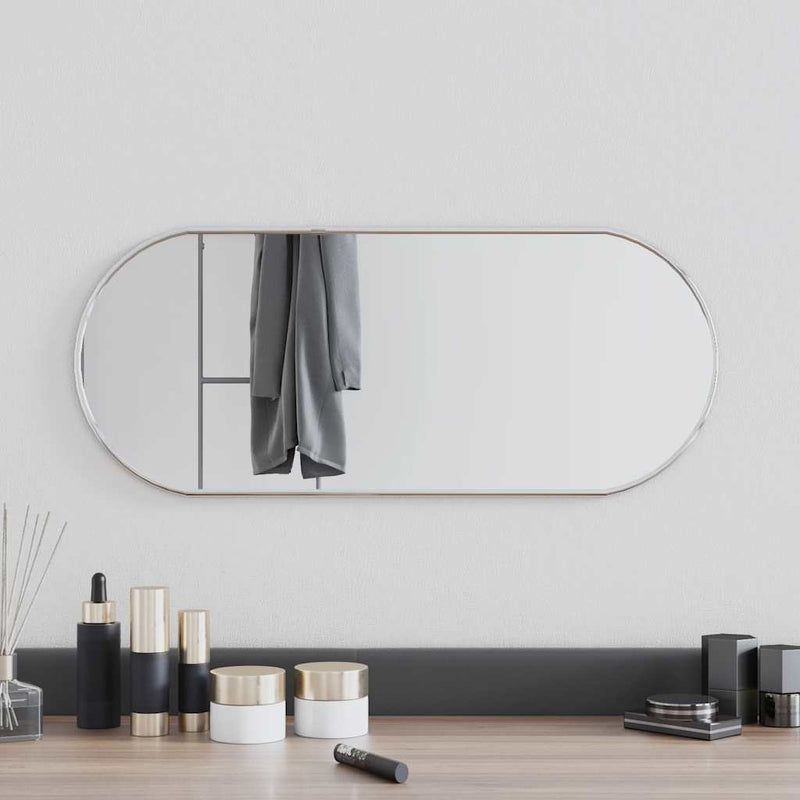 Load image into Gallery viewer, Vidaxl wandspiegel 60x25 cm ovaal zilverkleurig
