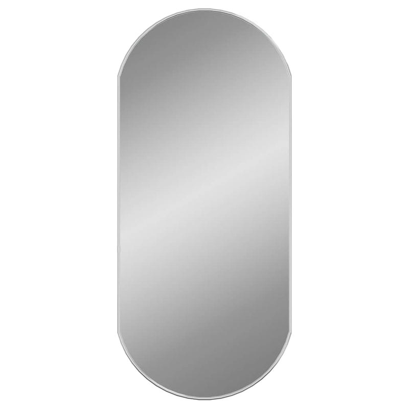 Load image into Gallery viewer, Vidaxl wandspiegel 90x40 cm ovaal zilverkleurig

