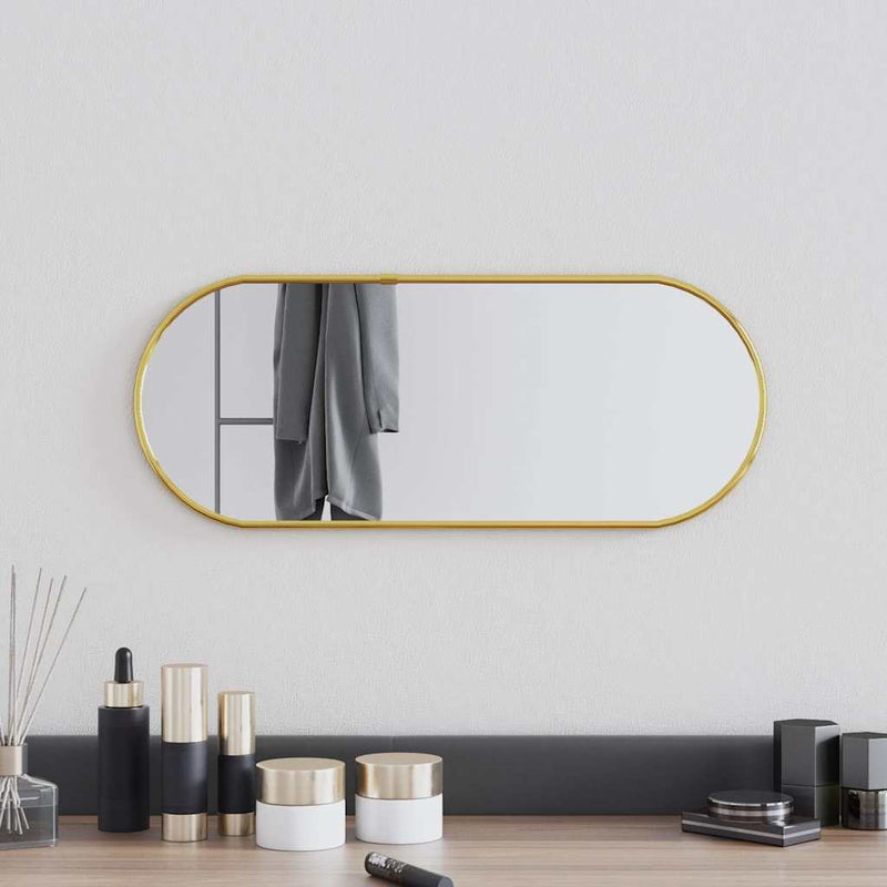 Load image into Gallery viewer, Vidaxl wandspiegel 50x20 cm ovaal goudkleurig
