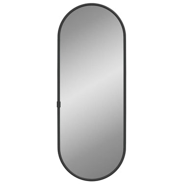 Vidaxl wandspiegel 40x15 cm ovaal zwart