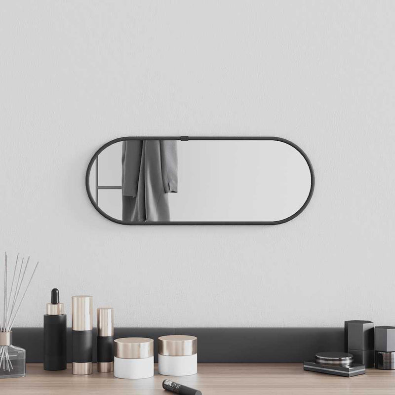 Load image into Gallery viewer, Vidaxl wandspiegel 40x15 cm ovaal zwart
