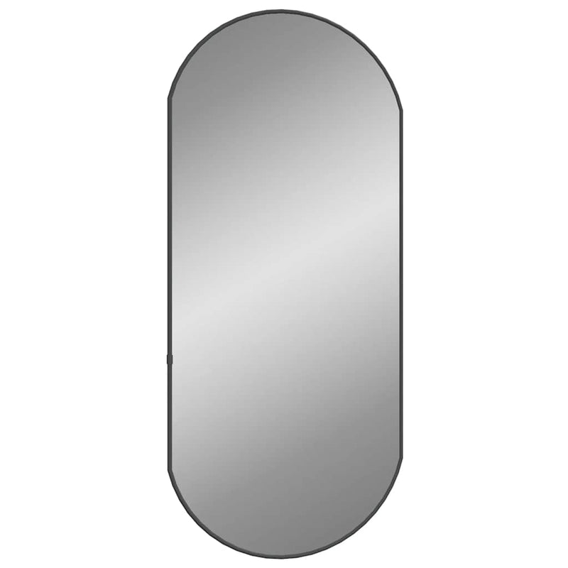 Load image into Gallery viewer, Vidaxl wandspiegel 80x35 cm ovaal zwart
