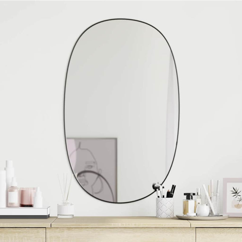 Load image into Gallery viewer, Vidaxl wandspiegel 80x50 cm zwart
