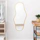 Vidaxl wandspiegel 100x45 cm goudkleurig
