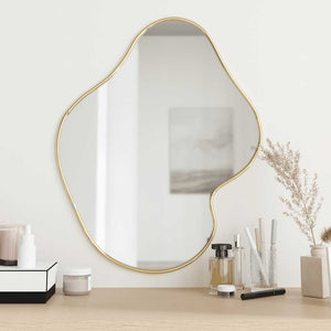 Vidaxl wandspiegel 60x50 cm goudkleurig