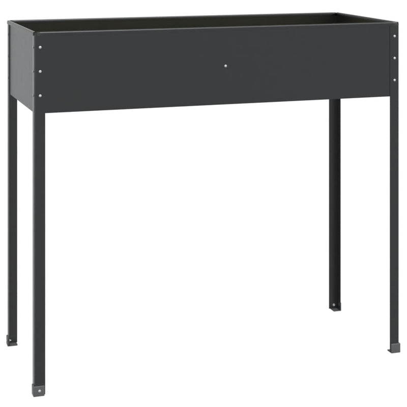 Load image into Gallery viewer, Vidaxl plantenbak 100,5x40,5x90 cm gegalvaniseerd staal antracietkleur

