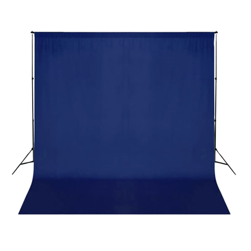 Load image into Gallery viewer, Vidaxl achtergrond zonder standaard chromakey 300x300 cm katoen blauw
