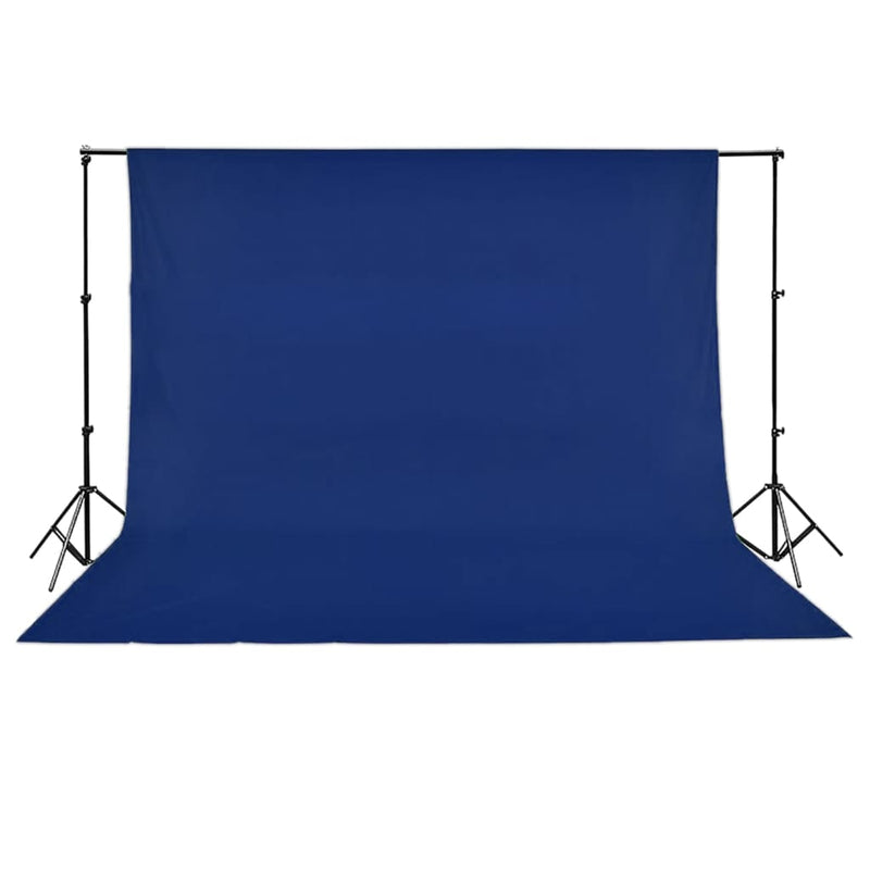 Load image into Gallery viewer, Vidaxl achtergrond zonder standaard chromakey 500x300 cm katoen blauw
