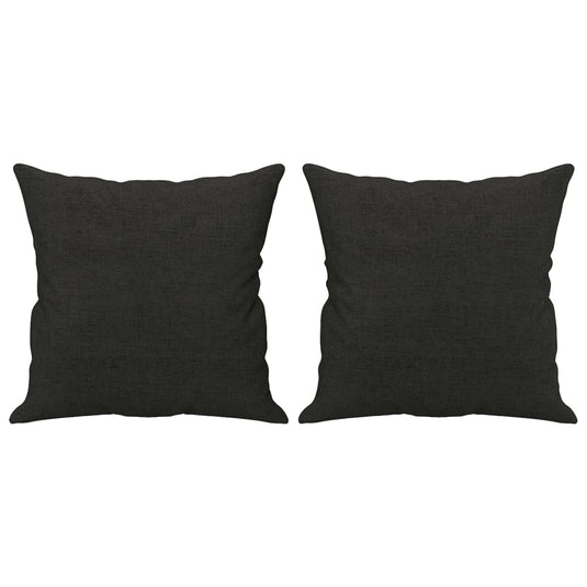 Vidaxl sierkussens 2 st 40x40 cm stof zwart