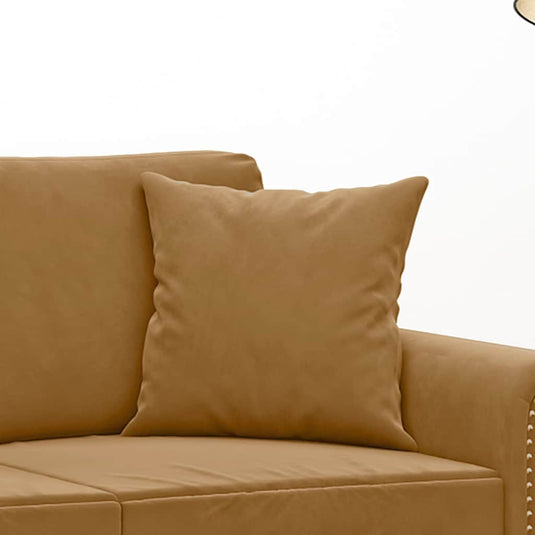 Vidaxl sierkussens 2 st 40x40 cm fluweel bruin