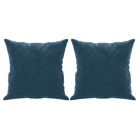 Vidaxl sierkussens 2 st 40x40 cm fluweel blauw
