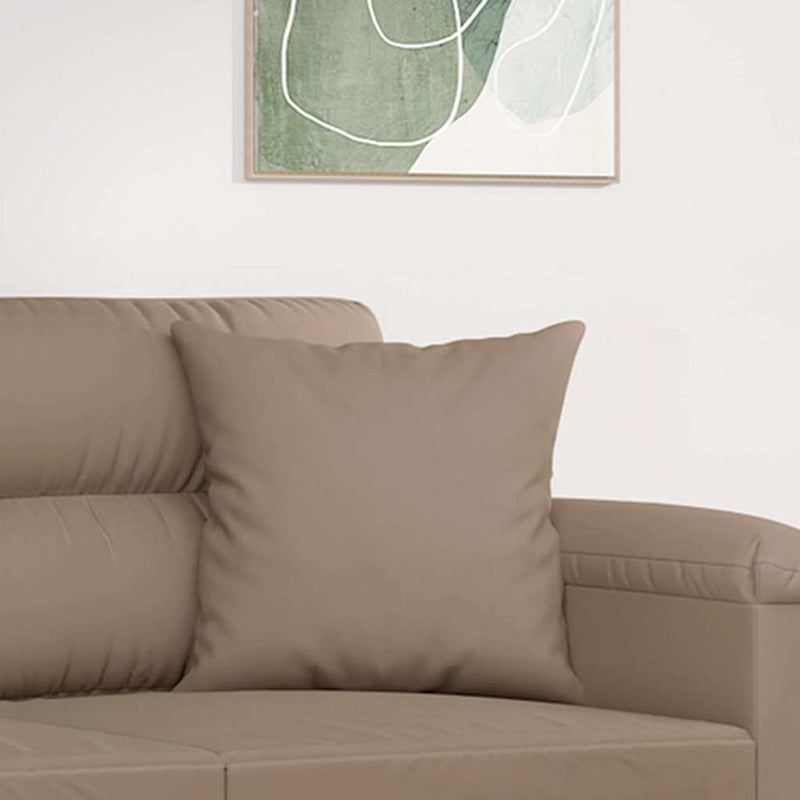 Load image into Gallery viewer, Vidaxl sierkussens 2 st 40x40 cm microvezelstof taupe
