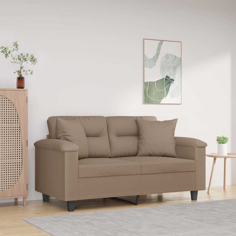 Load image into Gallery viewer, Vidaxl sierkussens 2 st 40x40 cm microvezelstof taupe
