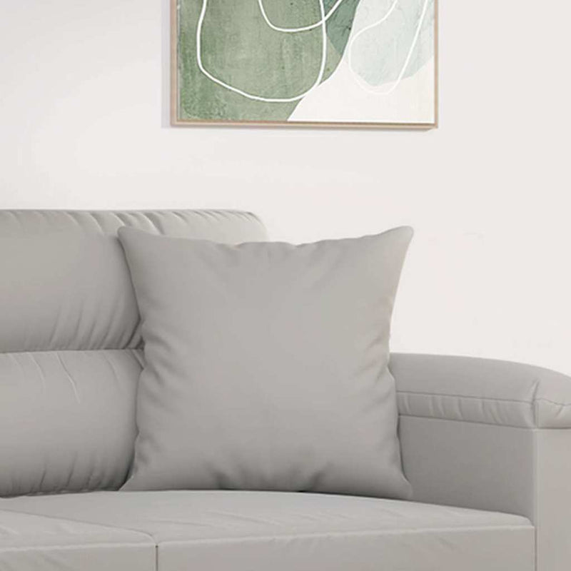 Load image into Gallery viewer, Vidaxl sierkussens 2 st 40x40 cm microvezelstof lichtgrijs
