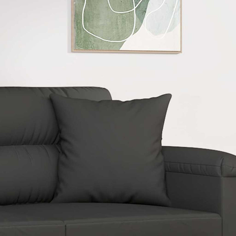 Load image into Gallery viewer, Vidaxl sierkussens 2 st 40x40 cm microvezelstof donkergrijs
