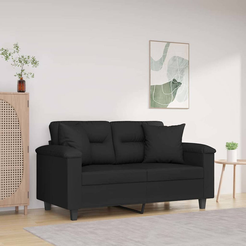 Load image into Gallery viewer, Vidaxl sierkussens 2 st 40x40 cm microvezelstof zwart
