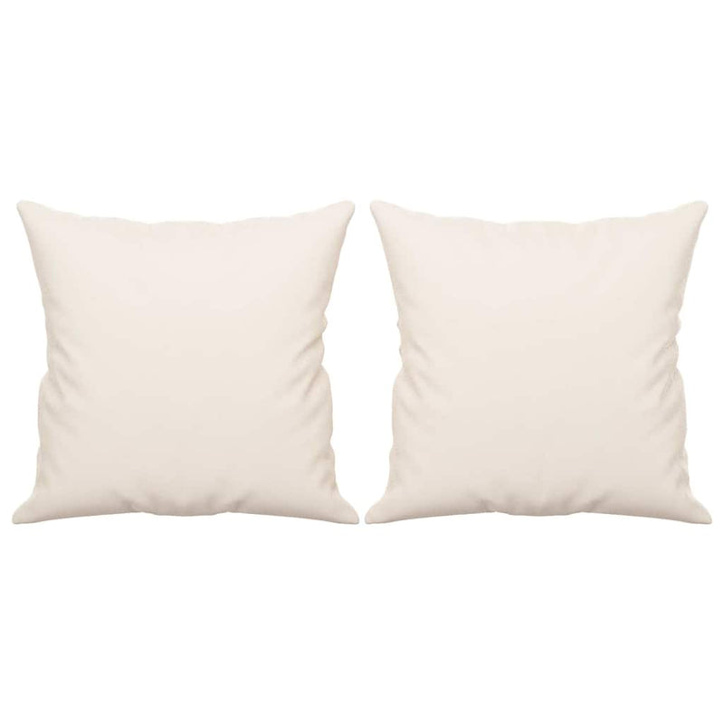 Load image into Gallery viewer, Vidaxl sierkussens 2 st 40x40 cm microvezelstof beige
