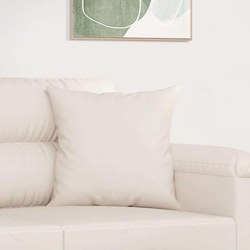 Load image into Gallery viewer, Vidaxl sierkussens 2 st 40x40 cm microvezelstof beige

