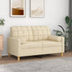 Vidaxl sierkussens 2 st 15x50 cm stof crèmekleurig