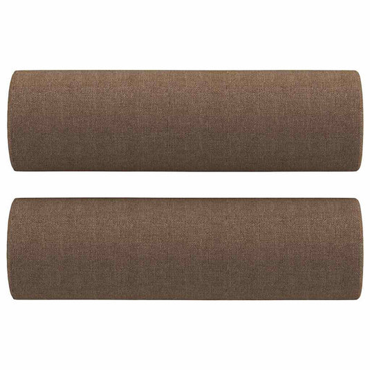 Vidaxl sierkussens 2 st 15x50 cm stof bruin