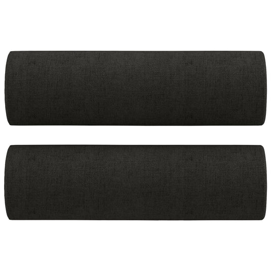 Vidaxl sierkussens 2 st 15x50 cm stof zwart