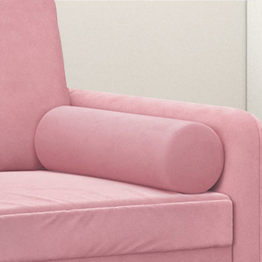 Vidaxl sierkussens 2 st 15x50 cm fluweel roze