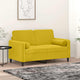 Vidaxl sierkussens 2 st 15x50 cm fluweel geel