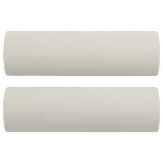 Vidaxl sierkussens 2 st 15x50 cm fluweel crèmekleurig
