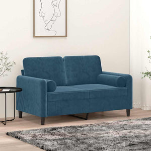 Vidaxl sierkussens 2 st 15x50 cm fluweel blauw
