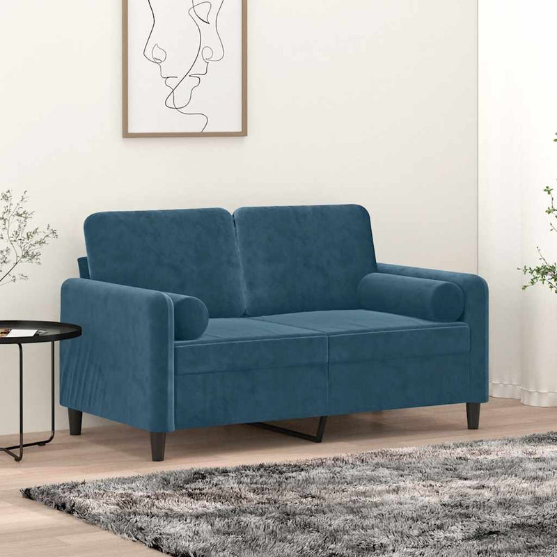 Load image into Gallery viewer, Vidaxl sierkussens 2 st 15x50 cm fluweel blauw
