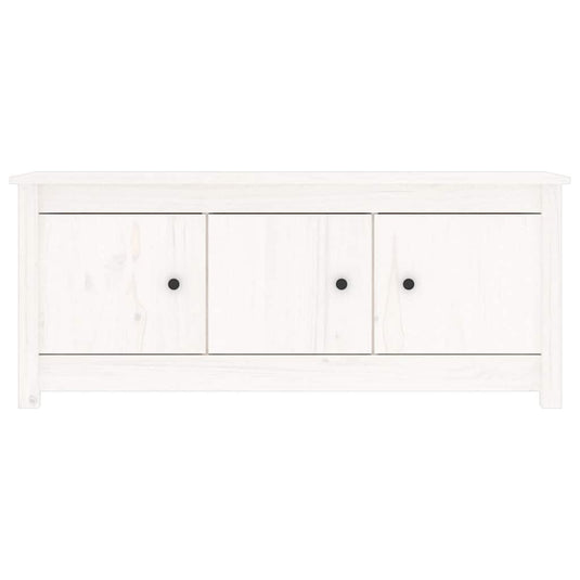 Vidaxl schoenenkast 110x38x45,5 cm massief grenenhout wit