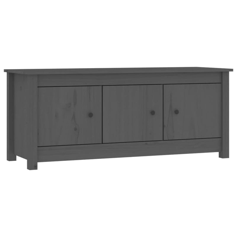 Load image into Gallery viewer, VidaXL Schoenenkast 110x38x45,5 cm massief grenenhout grijs
